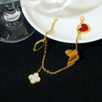 ¡®Timi¡¯LUCKY SPRING 5 MOTIF GOLD BRACELET