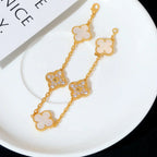 [Timi]New CLOVER WHITE PEARL MOP 5 MOTIF BRACELET COLLECTION
