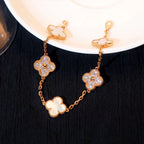 [Timi]New CLOVER WHITE PEARL MOP 5 MOTIF BRACELET COLLECTION