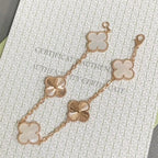 [Timi]New CLOVER WHITE PEARL MOP 5 MOTIF BRACELET COLLECTION