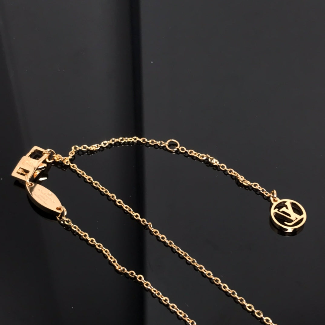 TimiCOLOR BLOSSOM PINK MOP SUN GOLD NECKLACE