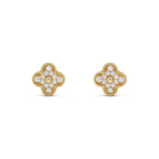 TimiCLOVER MEDIUM 1 MOTIFS FUll DIAMOND EARRINGS