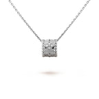TimiPERLEE PEDANT SIVLER DIAMOND NECKLACE