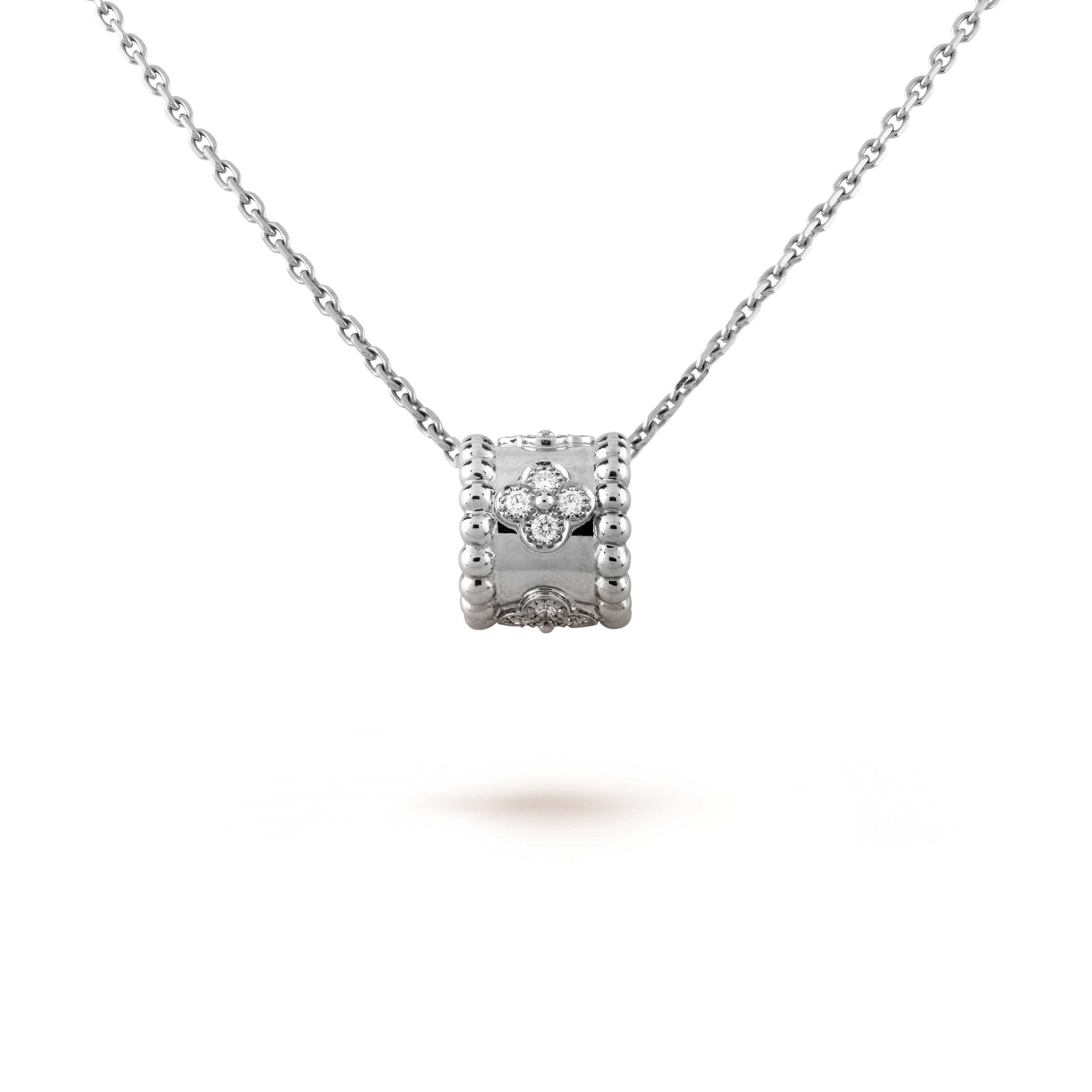 TimiPERLEE PEDANT SIVLER DIAMOND NECKLACE
