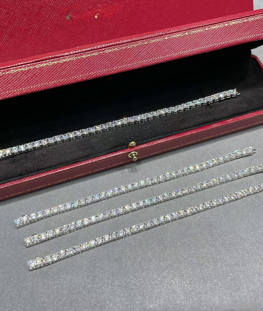 [Timi]TENNIS BRACELET WITH FULL DIAMOND SETTING
