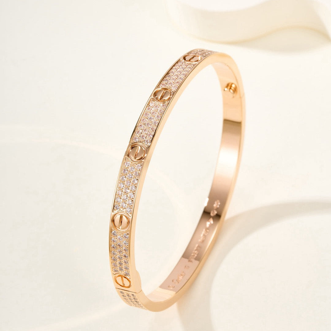 ¡®Timi¡¯LOVE BRACELET 4.8MM DIAMOND-PAVED