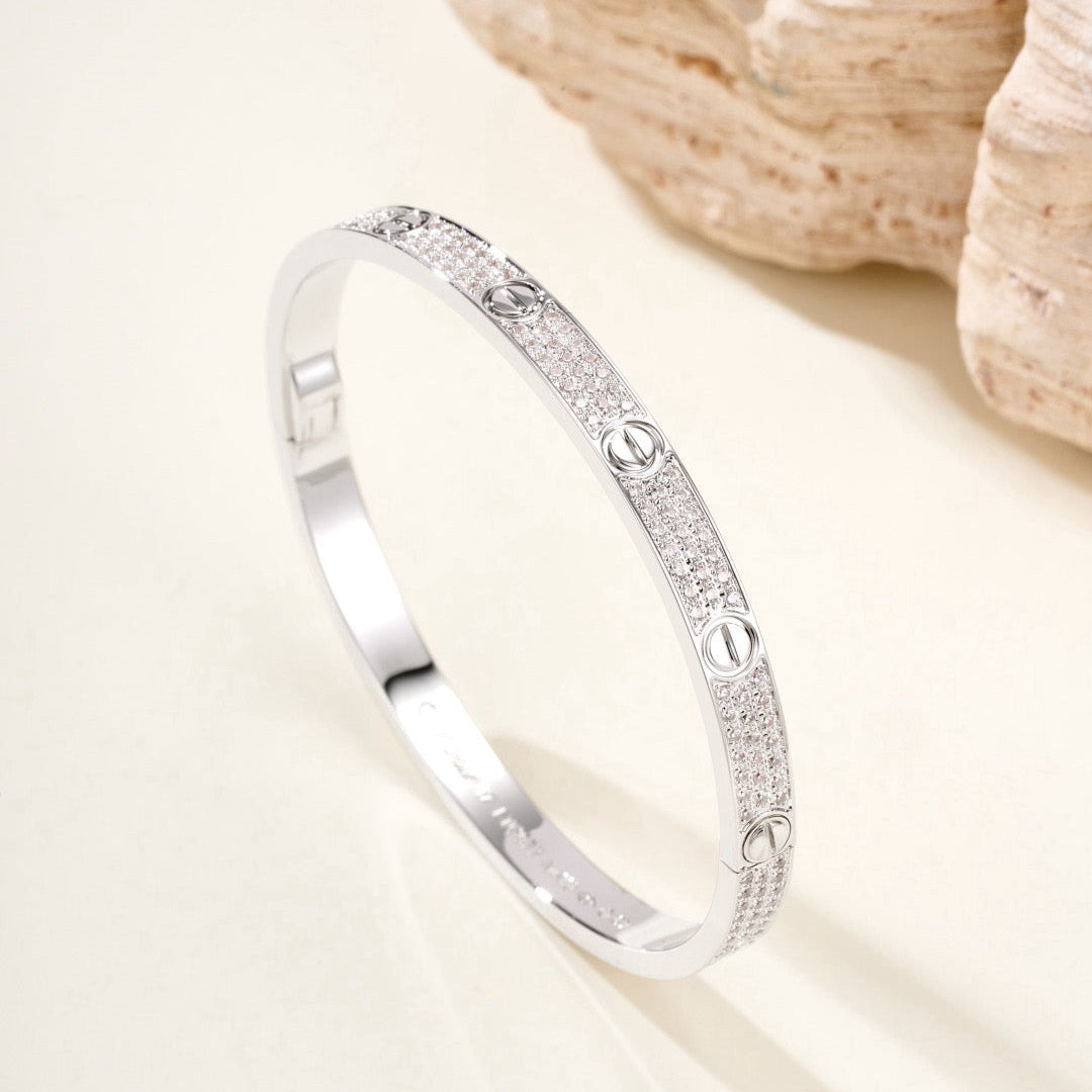 ¡®Timi¡¯LOVE BRACELET 4.8MM DIAMOND-PAVED