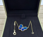 [Timi]BUTTERFLY BLUE   NECKLACE