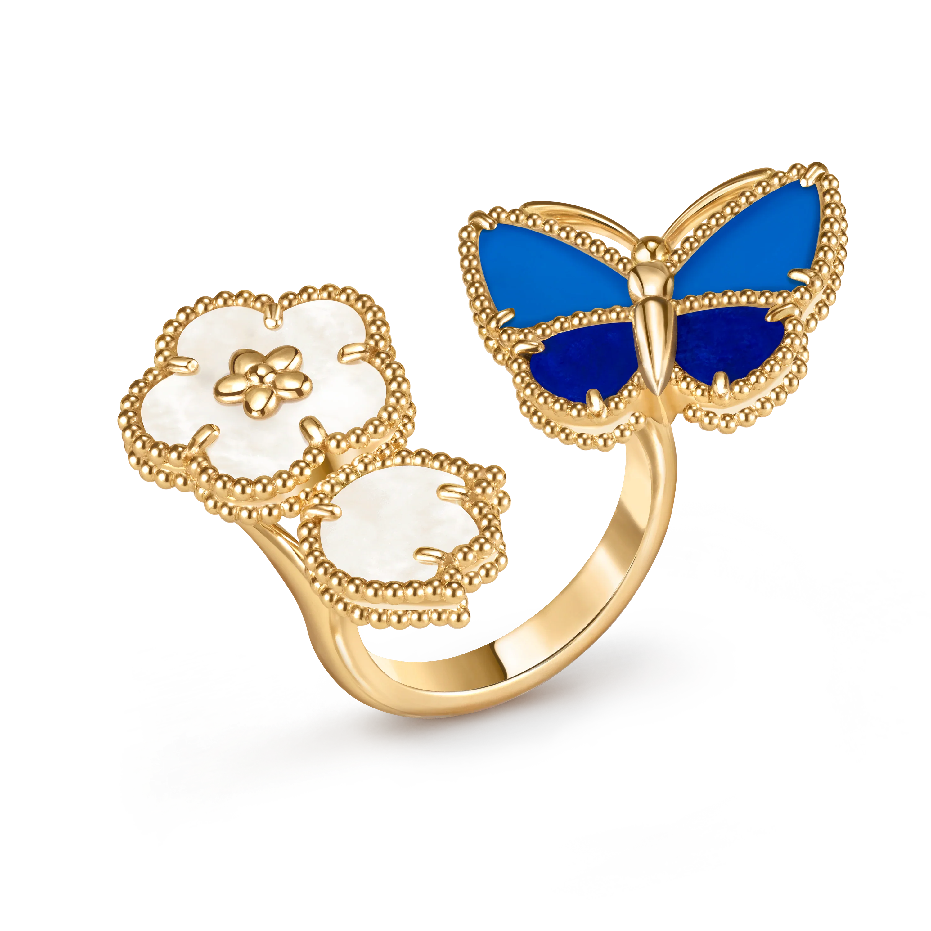 [Timi]2026 NEW MODEL SPRING LUCKY 3 MOTIF GOLD RING