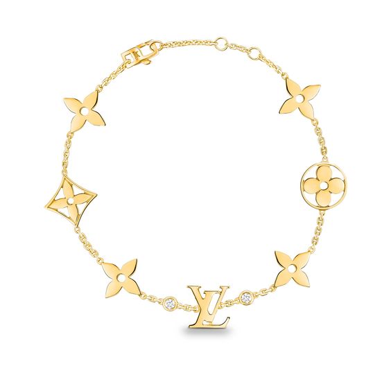 TimiSTAR AND SUN 7 MOTIFS GOLD BRACELET