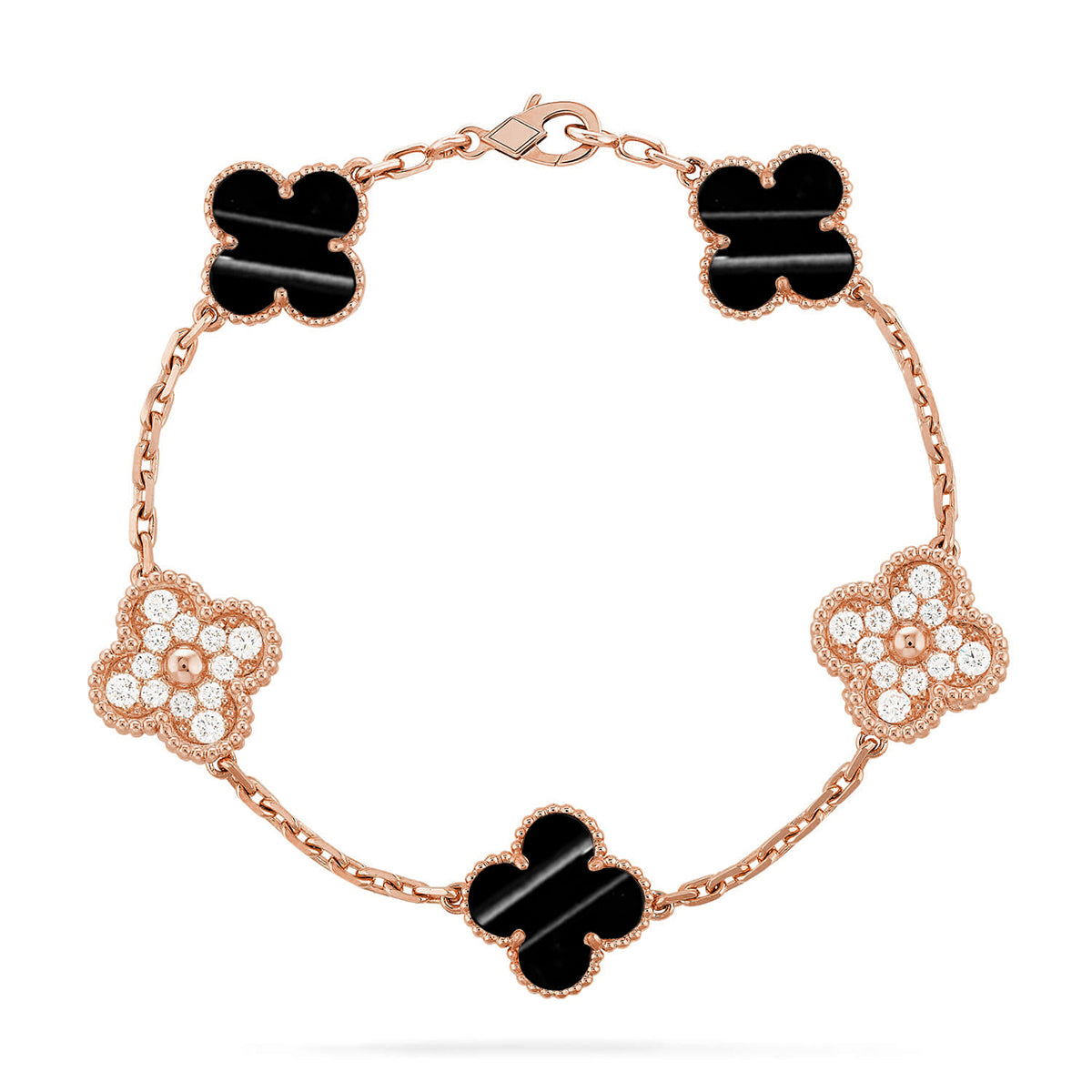 [Timi]New  CLOVER 5 MOTIF PULSAR STONE BRACELET COLLECTION
