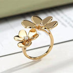 TimiCLOVER COMOS GOLD DIAMOND RING