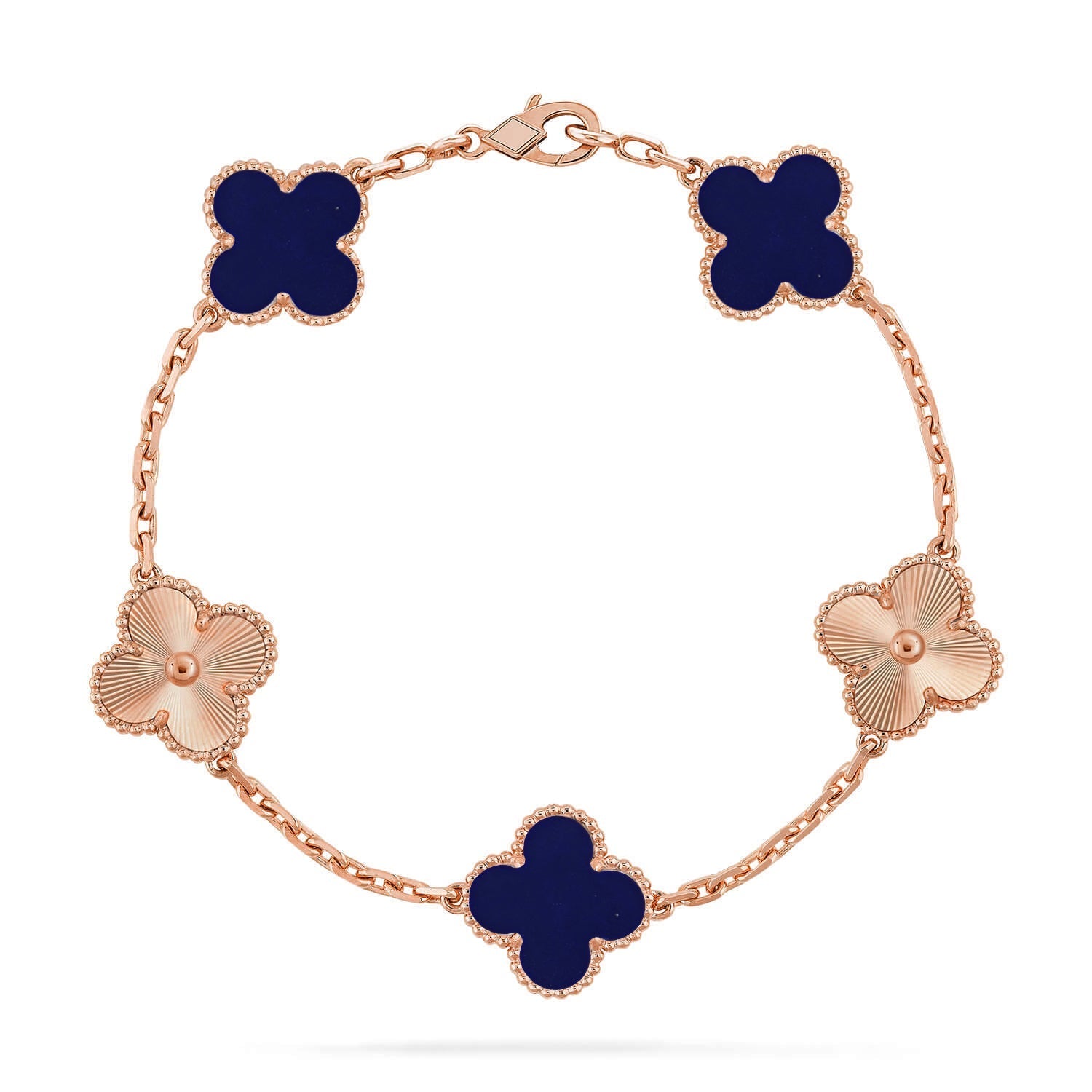 [Timi]New CLOVER 5 MOTIF LAPIS LAZULI BRACELET COLLECTION