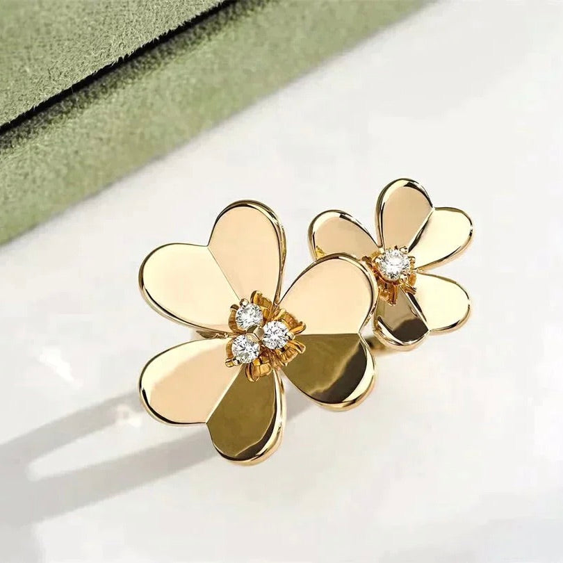 TimiCLOVER COMOS GOLD DIAMOND RING