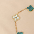 [Timi]New  CLOVER 5 MOTIF MALACHITE BRACELET COLLECTION