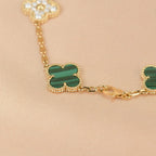 [Timi]New  CLOVER 5 MOTIF MALACHITE BRACELET COLLECTION