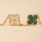 [Timi]New  CLOVER 5 MOTIF MALACHITE BRACELET COLLECTION
