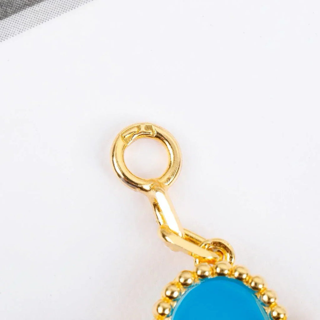 [Timi]New  CLOVER 5 MOTIF TURQUOISE BRACELET COLLECTION