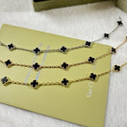 [¡®Timi¡¯]CLOVER 6 MOTIF  ONYXS BRACELET