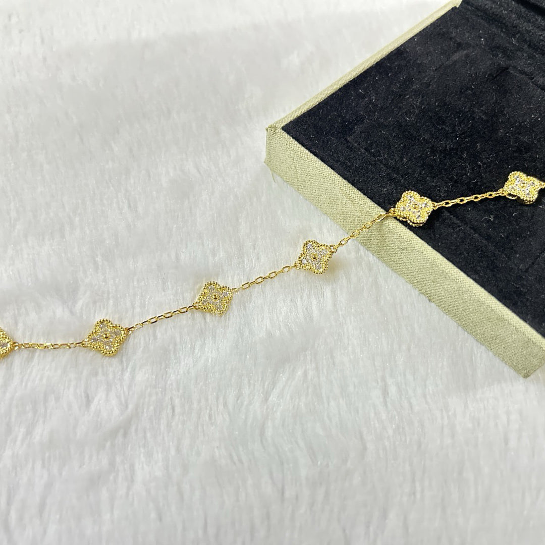 [Timi]New CLOVER 6 MOTIF DIAMOND BRACELET