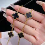 TimiCLOVER 10 MOTIFS ONYX NECKLACE