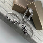 [Timi] EW OBSIDIAN & DIAMOND SERPENT BRACELET