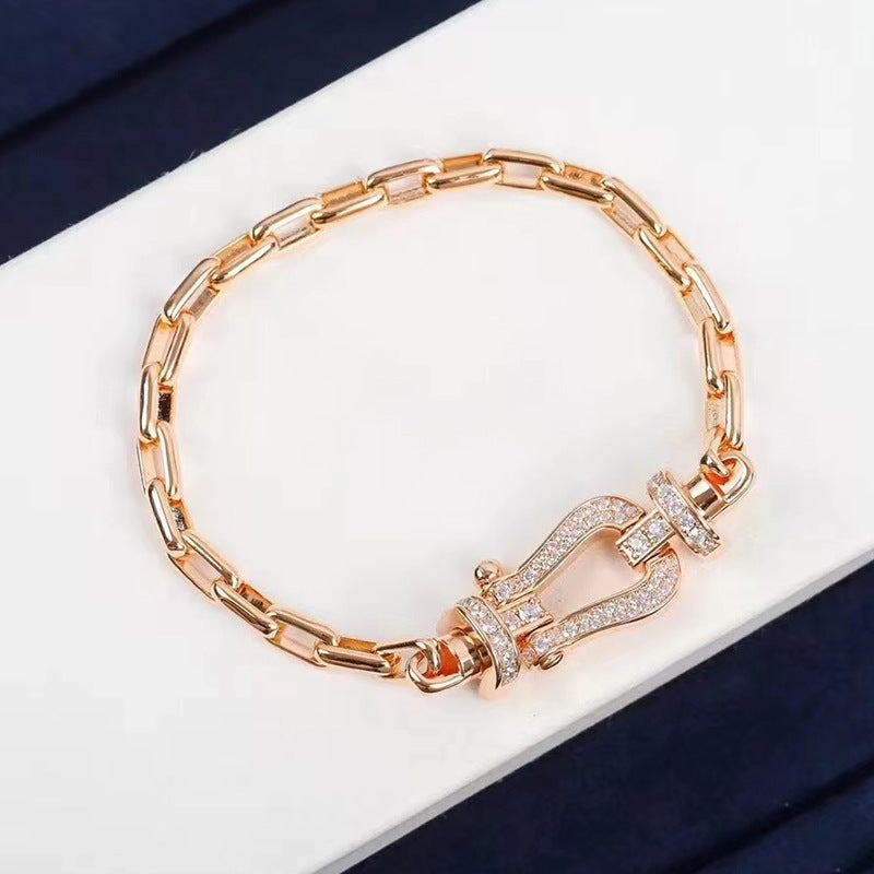 TimiFORCE LARGE HORSESHOE CLASP  METAL BRACELET
