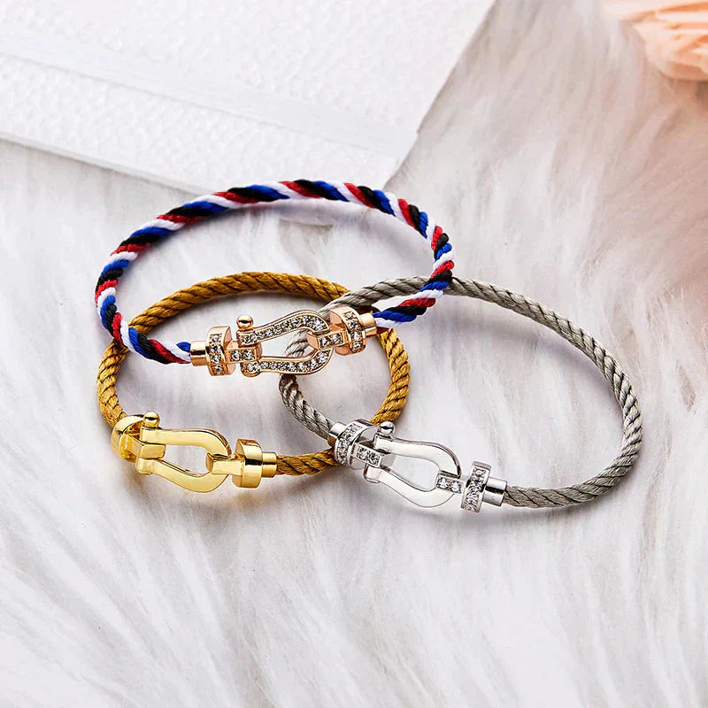 TimiFORCE LARGE HORSESHOE NO DIAMOND BRACELET GOLD