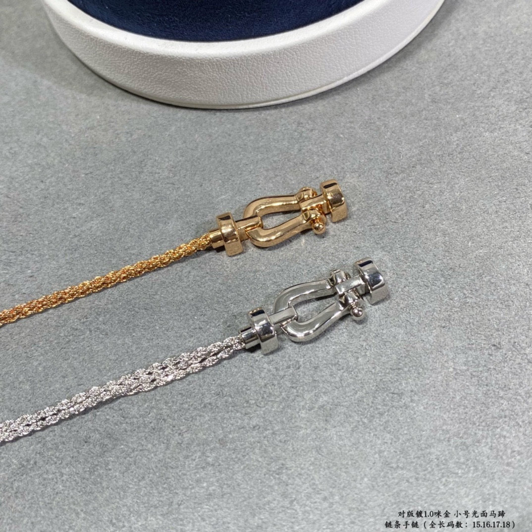 TimiFORCE SMALL HORSESHOE  DIAMOND CHAIN ROPE BRACELET