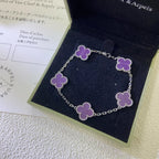 [Timi]New  CLOVER 5 MOTIF VIOLET BRACELET COLLECTION