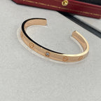 TimiLOVE BRACELET 6.1MM 1 DIAMOND OPEN CUFF
