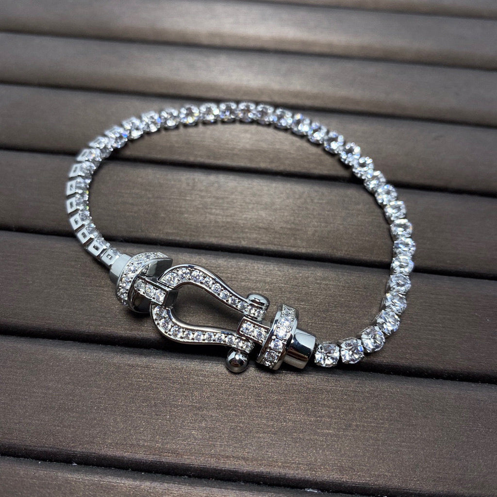 TimiFORCE  HORSESHOE  DIAMOND TENNIS BRACELET