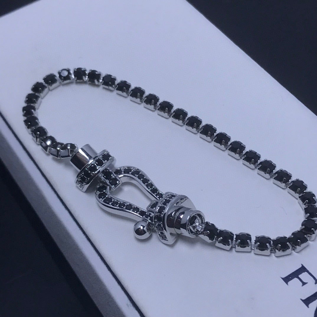 TimiFORCE  LARGE HORSESHOE FULL DIAMOND TENNIS BRACELET