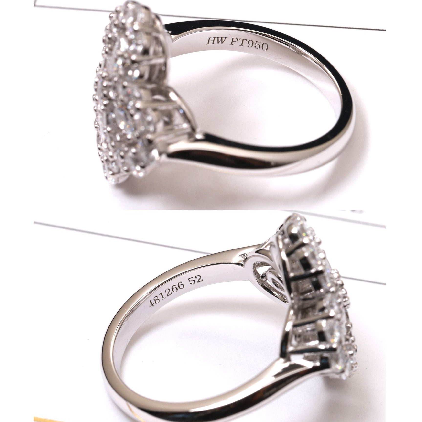 TimiLOOP RING FULL MOTIF DIAMOND 16MM SILVE