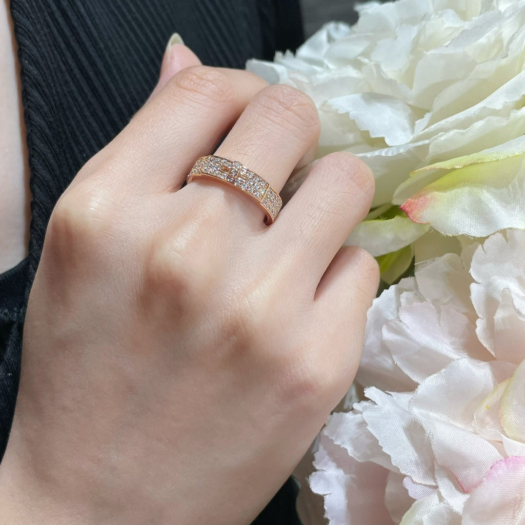 TimiKELLY PINK GOLD DIAMOND RING