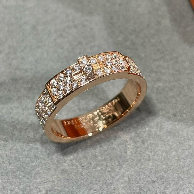 TimiKELLY PINK GOLD DIAMOND RING