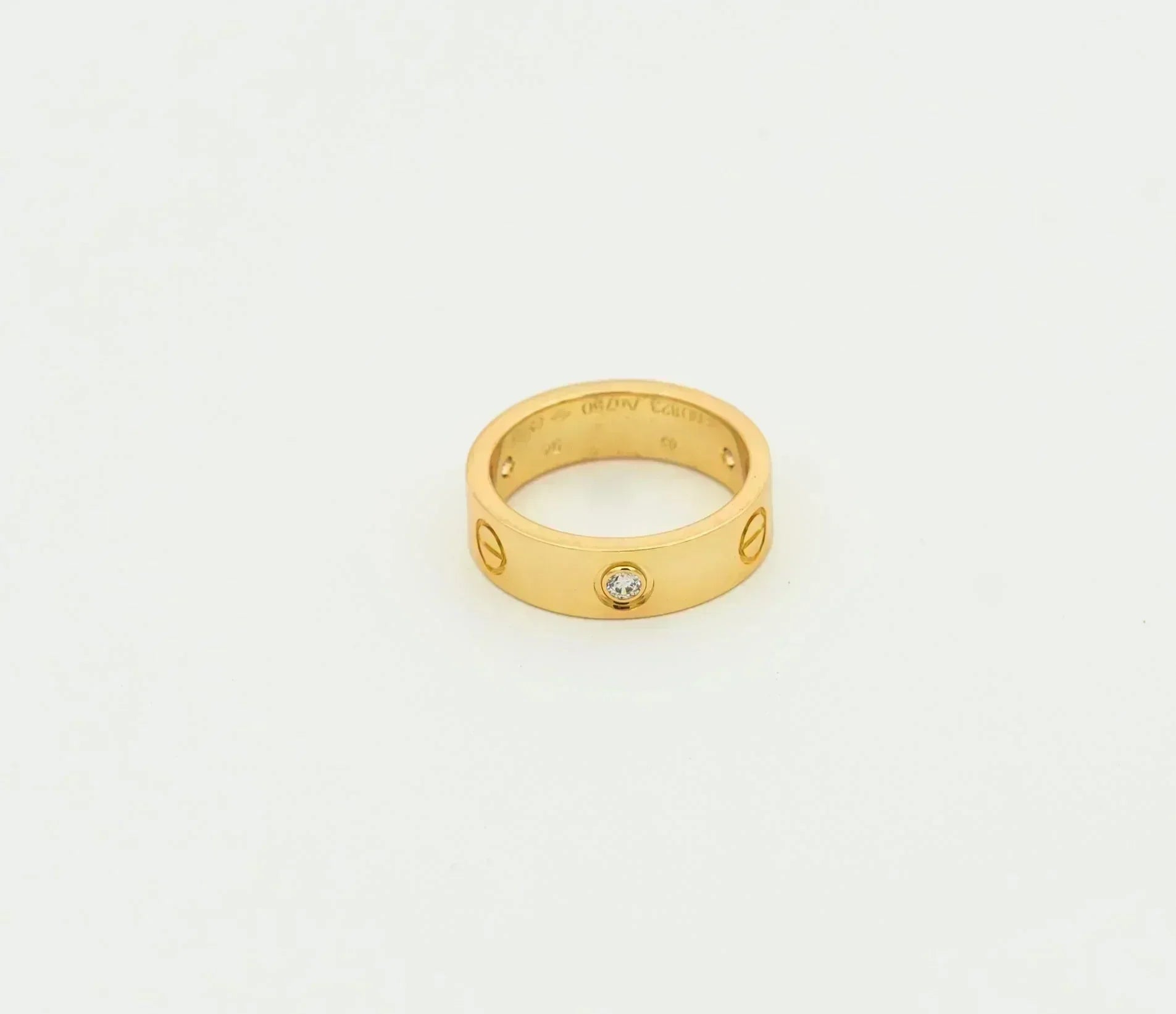 TimiLOVE RING 5.5MM 3 DIAMONDS GOLD