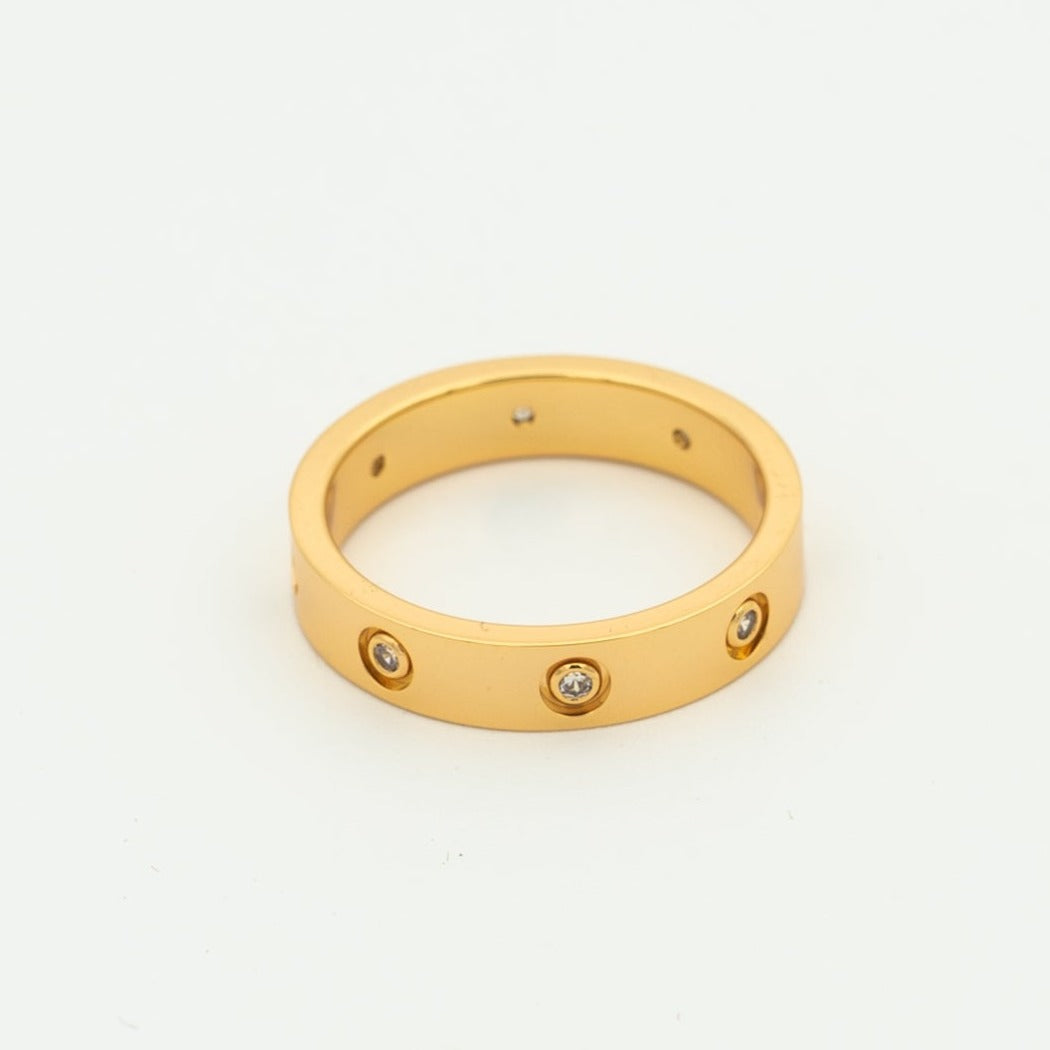 TimiLOVE RING 3.6MM 8 DIAMONDS
