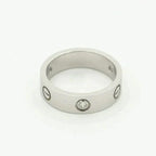 TimiLOVE RING 5.5MM 3 DIAMONDS SILVER