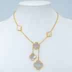 TimiCLOVER MOTHER OF PEARL NECKLACE 6 MOTIF