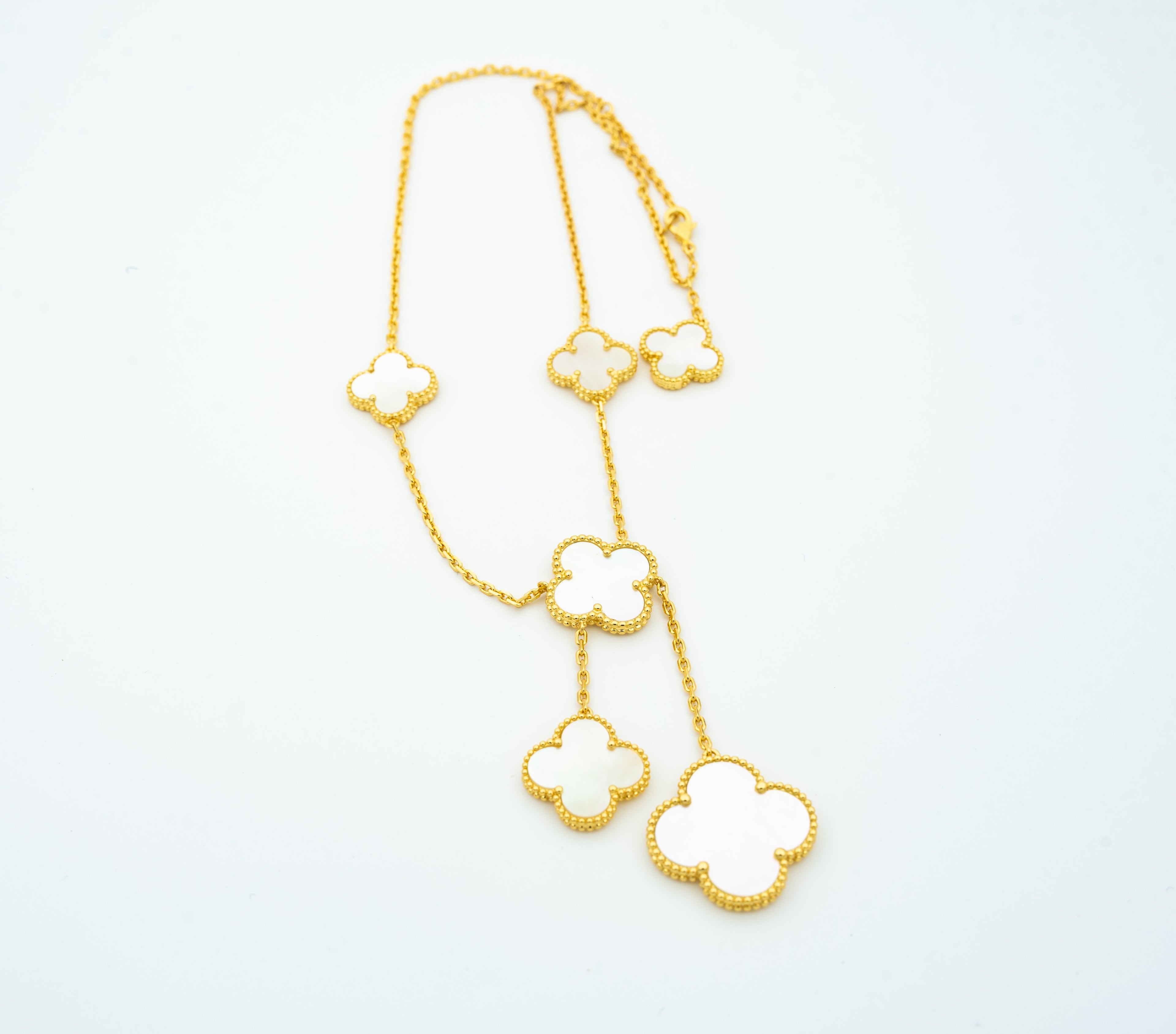 TimiCLOVER MOTHER OF PEARL NECKLACE 6 MOTIF