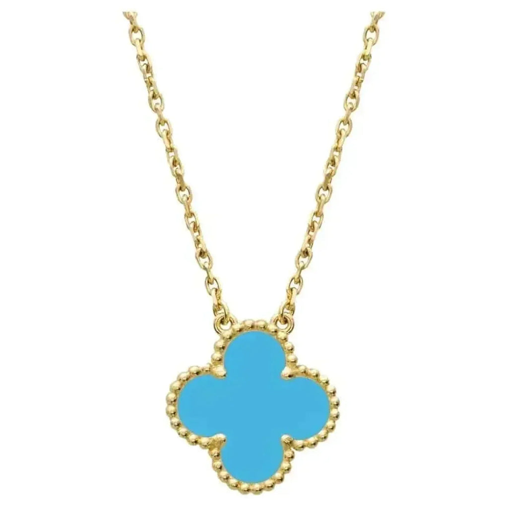 TimiCLOVER 15MM VINTAGE TURQUOISE NECKLACE