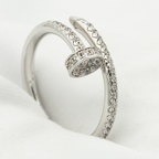 TimiJUSTE RING 1.8MM SILVER DIAMONDS
