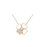 TimiCLOVER MOP DIAMOND ROSE GOLD NECKLACE
