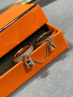 TimiHM KELLY CLOCHETTE DOUBLE RING IN  WITH DIAMONDS