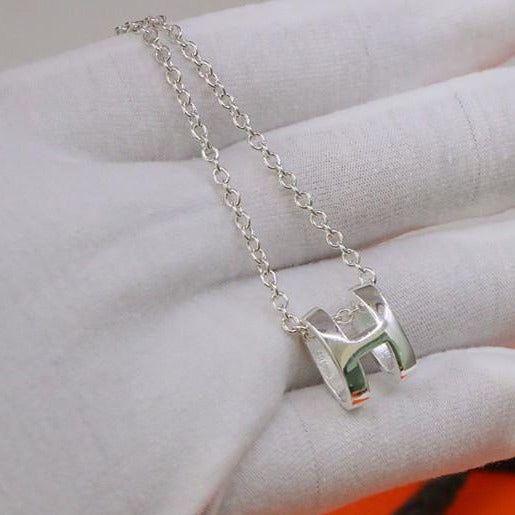 TimiHM NECKLACE H LETTER OVAL SERIES