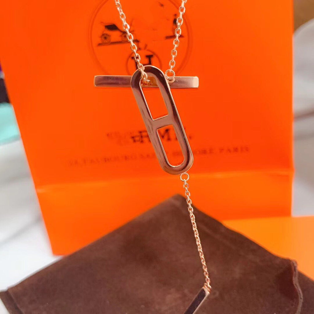 TimiHM NECKLACE PLATINUM ROSE GOLD DIAMOND