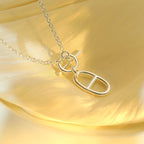 TimiHM CHAINE D'ANCRE PENDANT NECKLACE STERLING SILVER