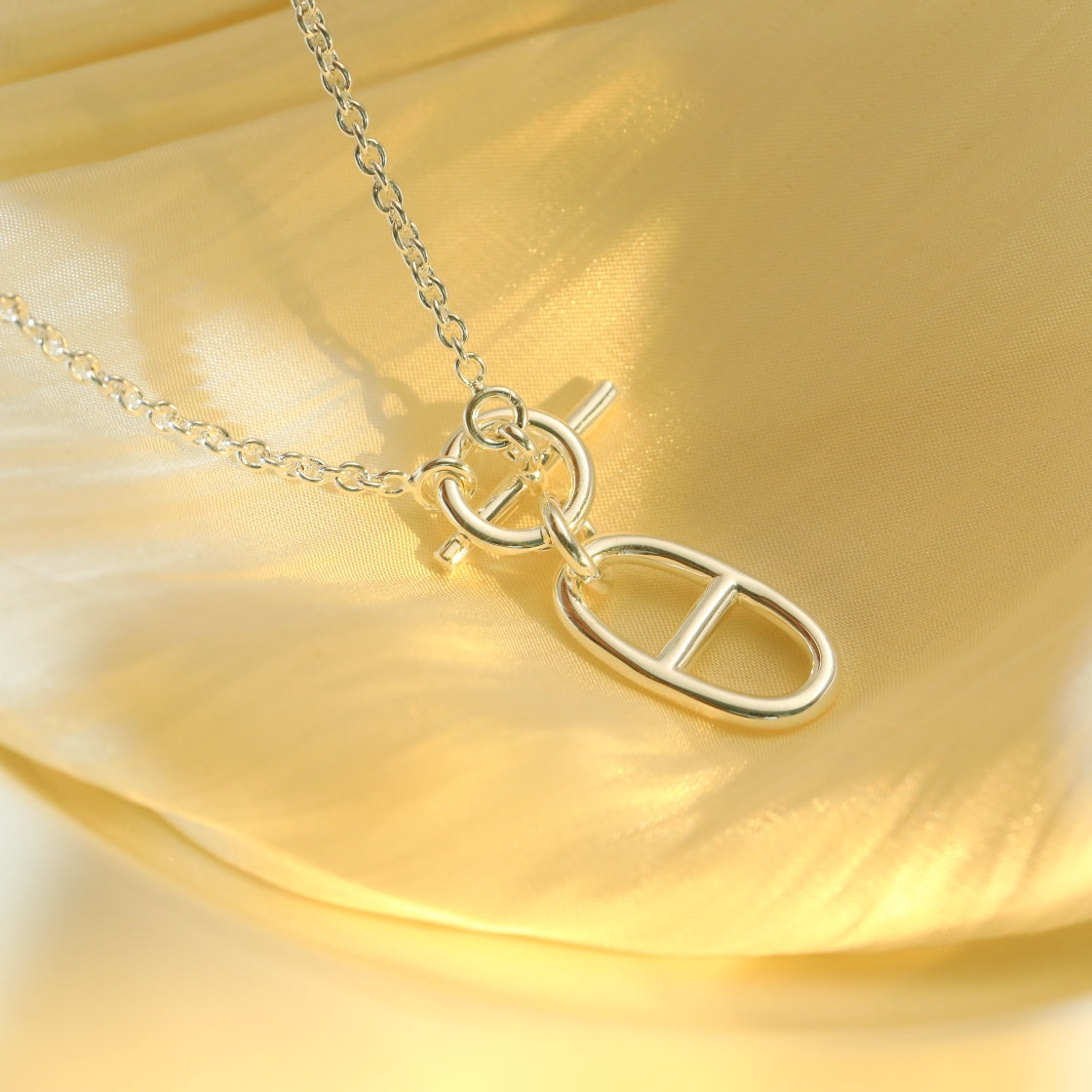 TimiHM CHAINE D'ANCRE PENDANT NECKLACE STERLING SILVER