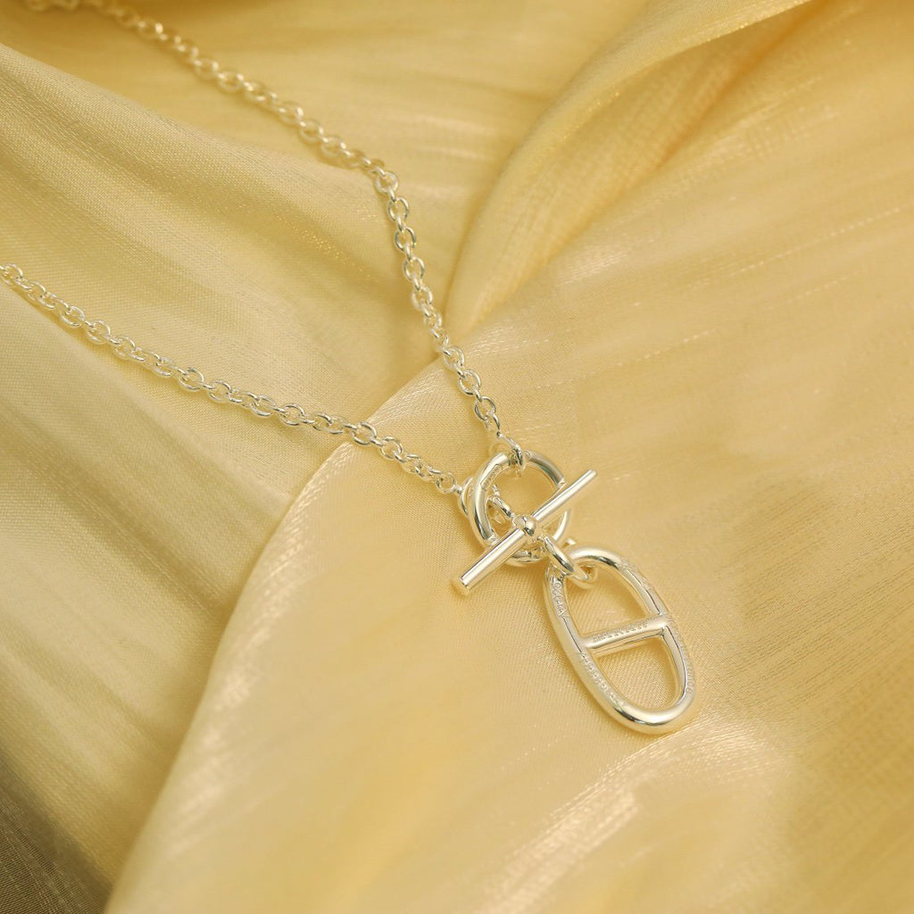 TimiHM CHAINE D'ANCRE PENDANT NECKLACE STERLING SILVER